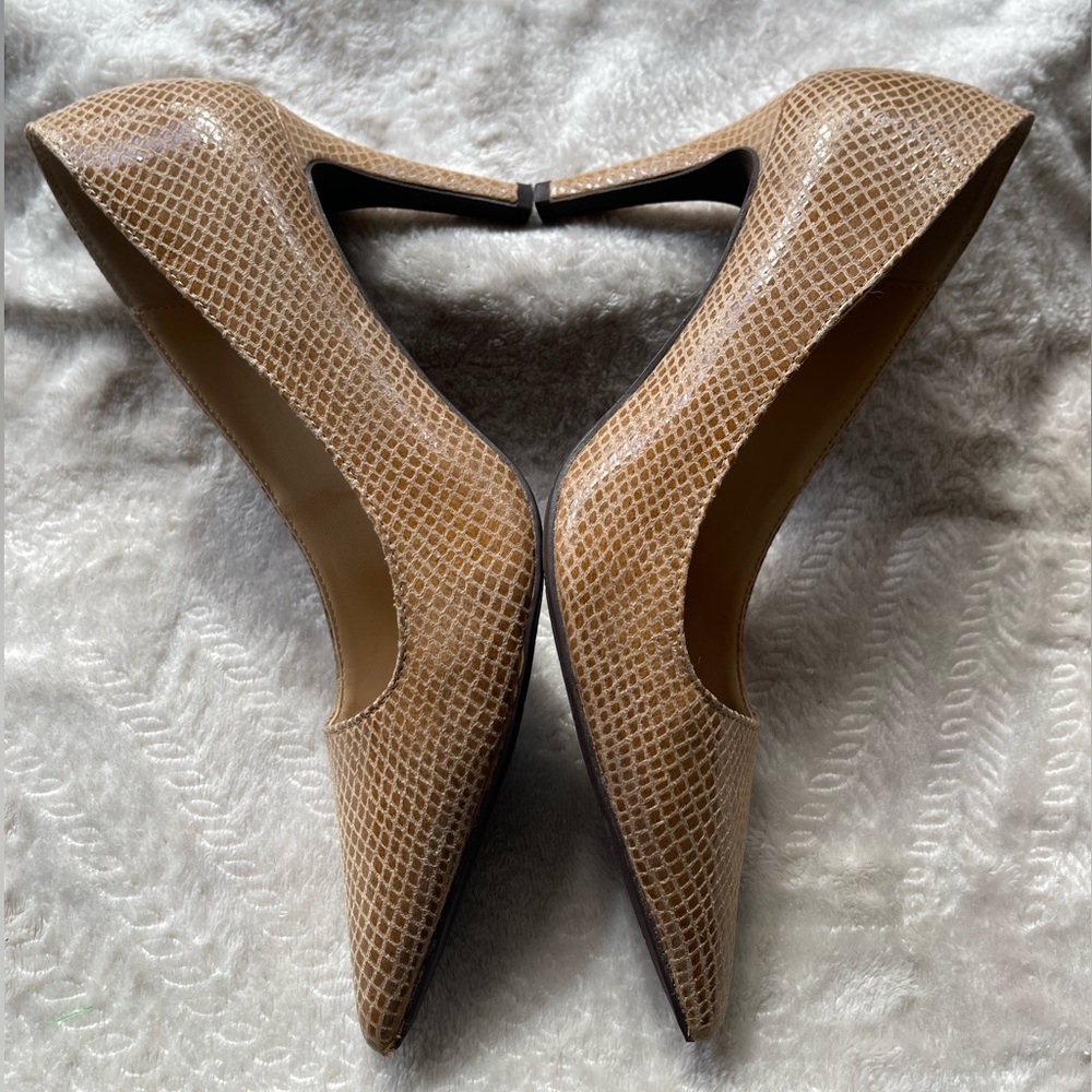 J. Reneé Women’s Pointed Toe Tan Heels‎